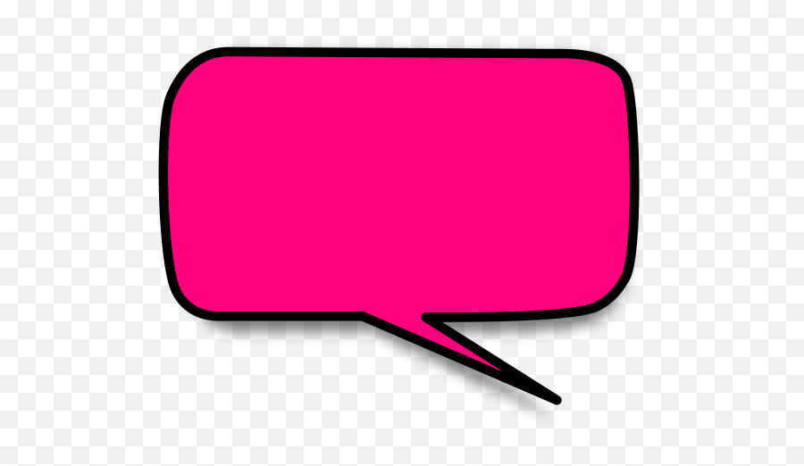 Pink Word Bubble Clip Art Transparent PNG