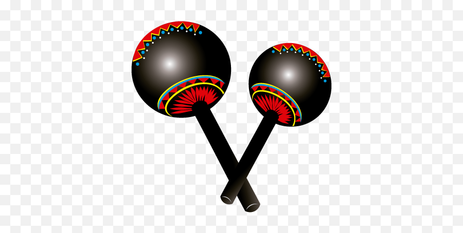 Maracas Png Picture - Tambor Instrumentos Musical Colorido,Maraca Png