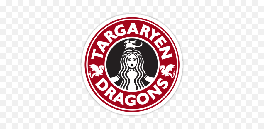 Red Stickers - Starbucks Png,Targaryen Logo