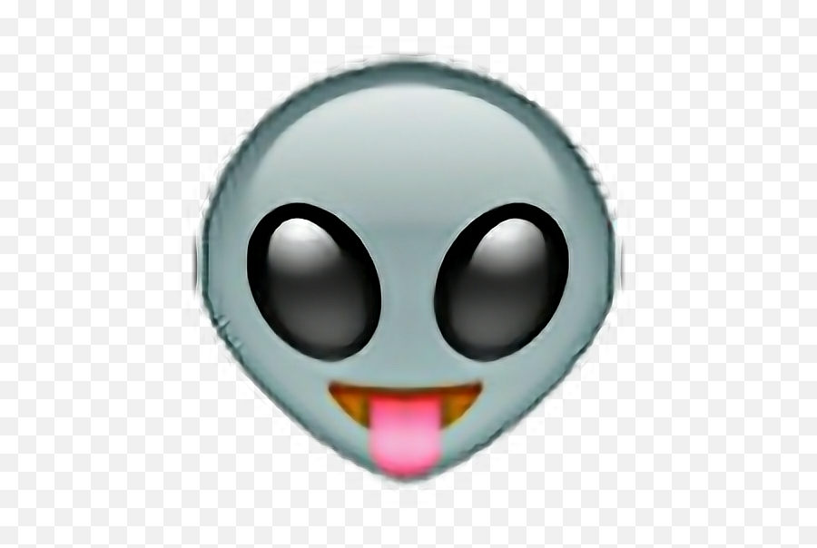 Alien Emoji Aesthetic Sticker Gray Pink Black Brown Fre - Emoji Png,Alien Emoji Png