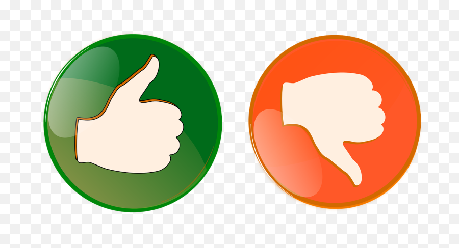 Download Right Wrong Button Thumbs Up Down O - Pros Pros And Cons Clipart Png,Thumbs Down Transparent Background