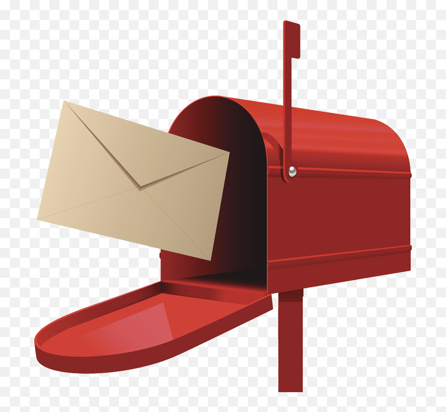 Open Red Mailbox Png Download - Mailbox Mail Clip Art,Mailbox Png