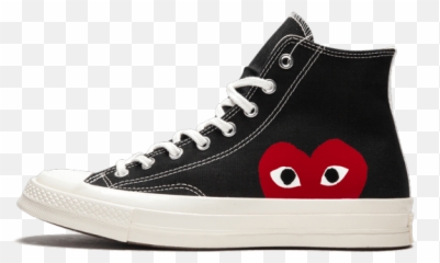 Chuck 70 Hi U201ccomme Des Garçons Half Heartu201d - Converse Cdg Png,Half Heart Png