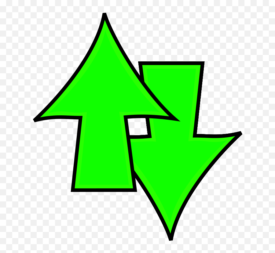 Arrow Clipart Up And Down - Green Arrow Up And Down Up And Down Clip Art Png,Green Arrow Png
