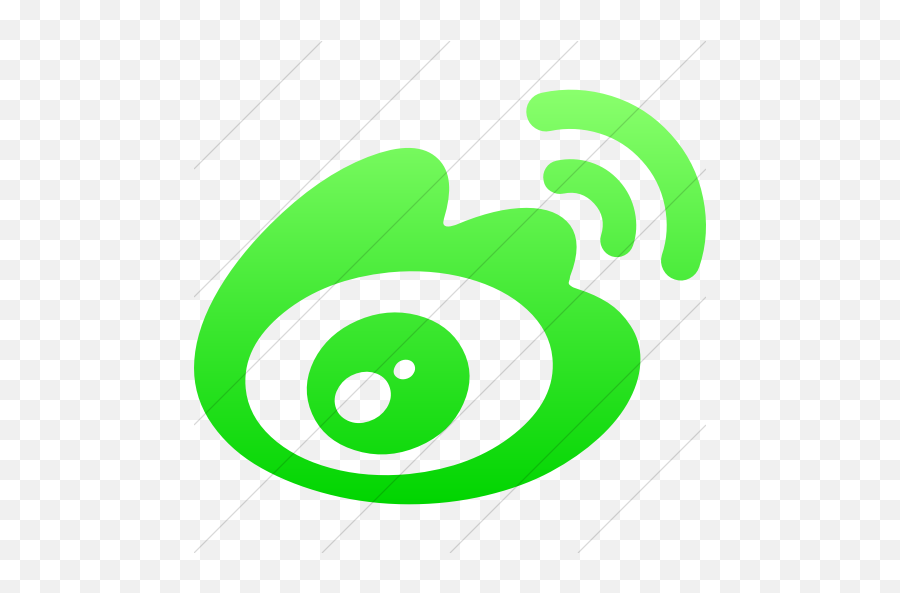 Iconsetc Simple Ios Neon Green Gradient Bootstrap Font - Weibo Icon Png,Weibo Logo Png