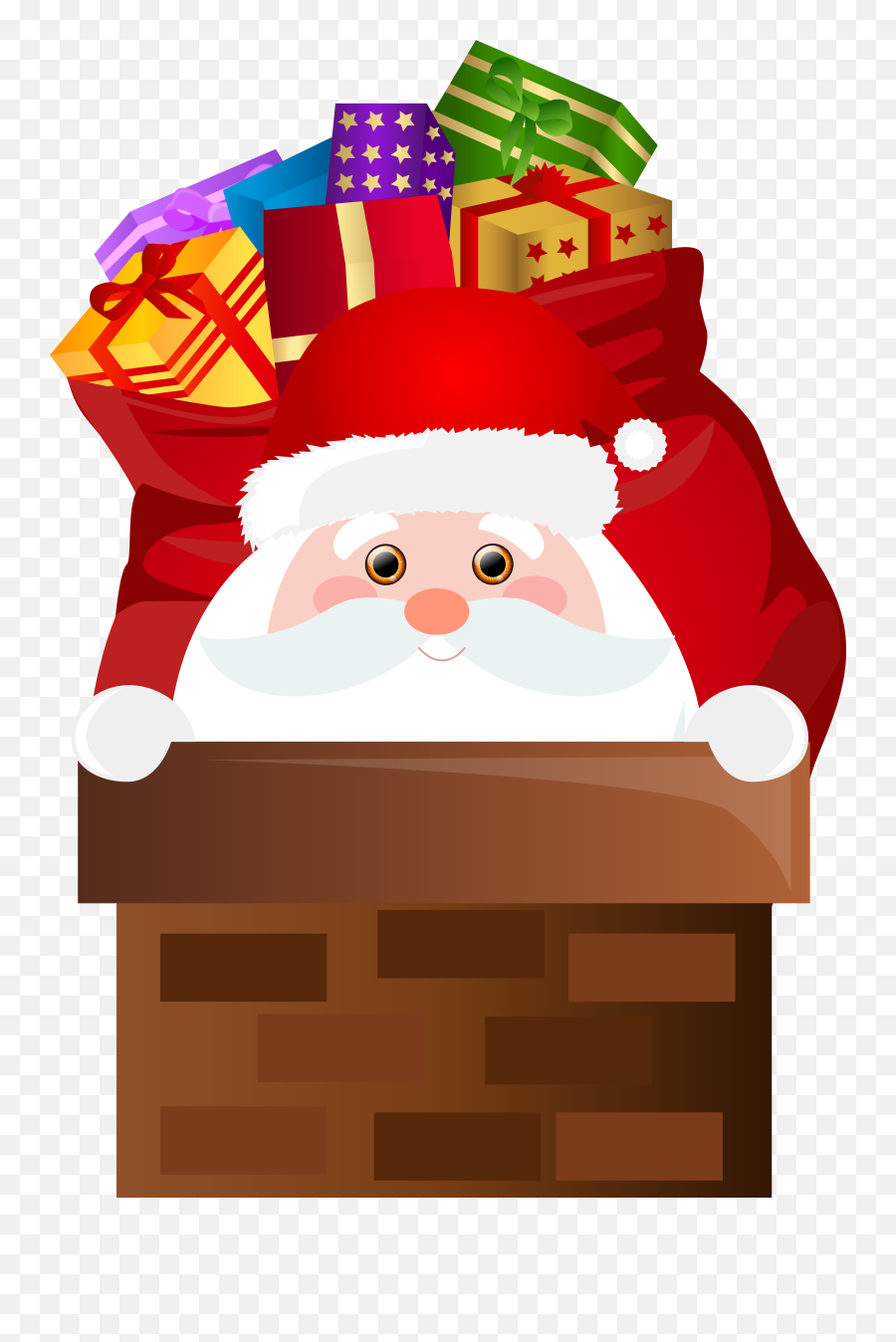 Santa Claus Christmas Clip Art - Santa Claus Chimney Santa Claus Png,Santa Transparent Background