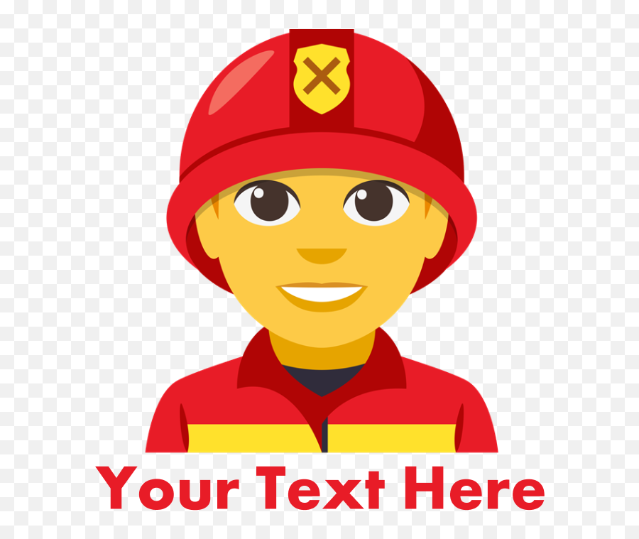 Emoji Personalized Firefighter Baby Hat - Custom Soccer Emoji Police Png,Baby Emoji Png