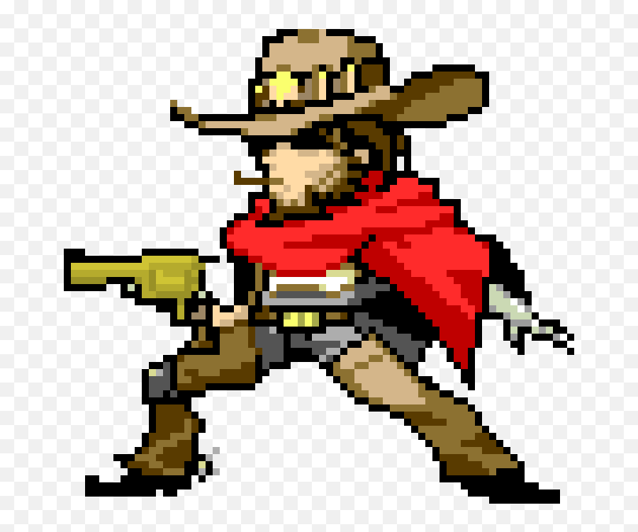 Overwatch Mccree Pixel Spray Clipart - Planetario Digital Chimalhuacan Png,Mccree Png