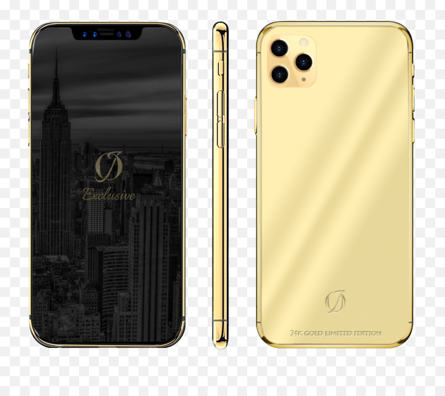 Custom 24k Gold Iphone 11 Pro - Custom Iphone 11 Pro Max Png,Gold Apple Logo