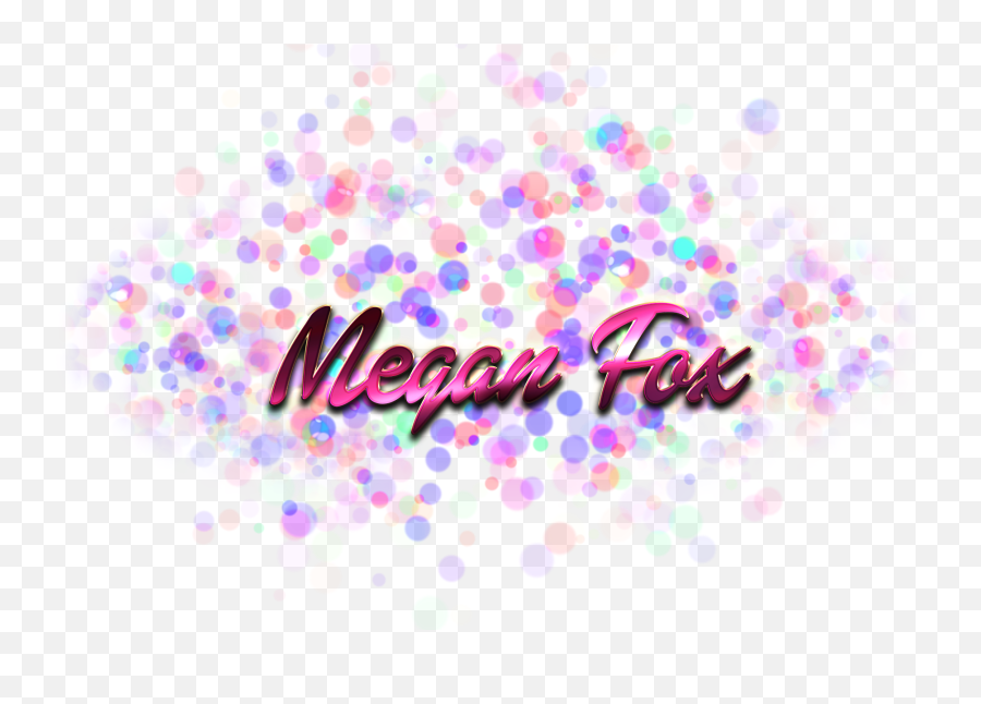 Download Megan Fox Name Logo Bokeh Png - Grace Name Png Sophia Name,Bokeh Png