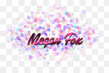 Download Megan Fox Name Logo Bokeh Png - Grace Name Png Sophia Name,Bokeh Png
