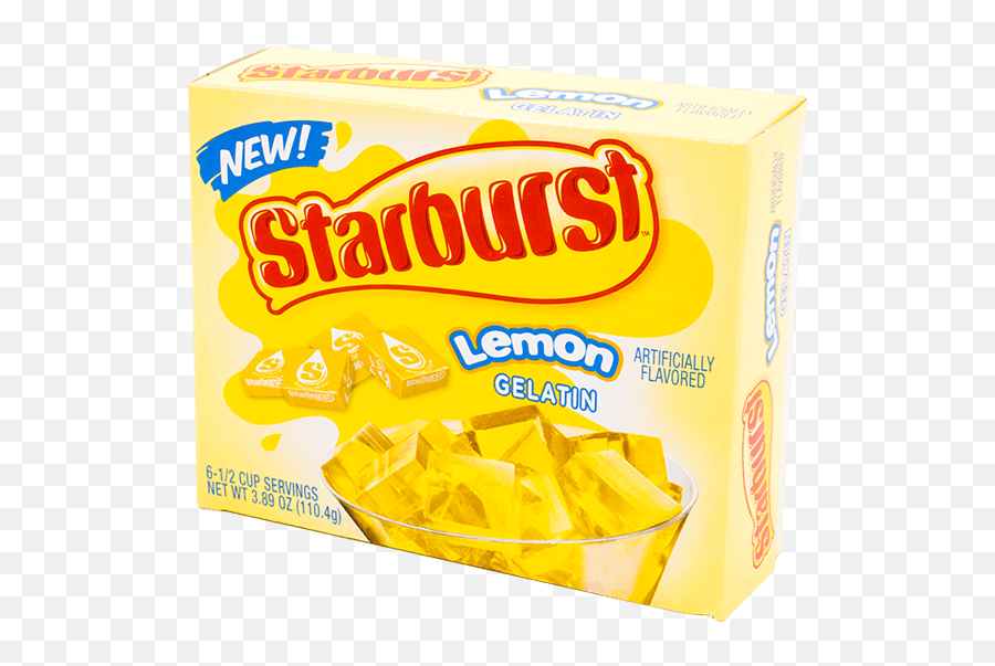 Starburst Lemon Gelatin 110g - Starburst Lemon Png,Starburst Candy Png