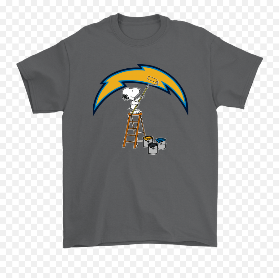 Snoopy Paints The Los Angeles Chargers Logo Nfl Football Shirts - Funny Supernatural Shirt Png,Chargers Logo Png