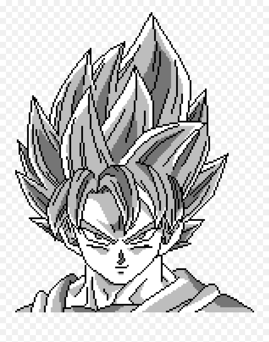 Pixilart - Super Saiyan Goku Base By Sasukemettv Cartoon Png,Super Saiyan Goku Png