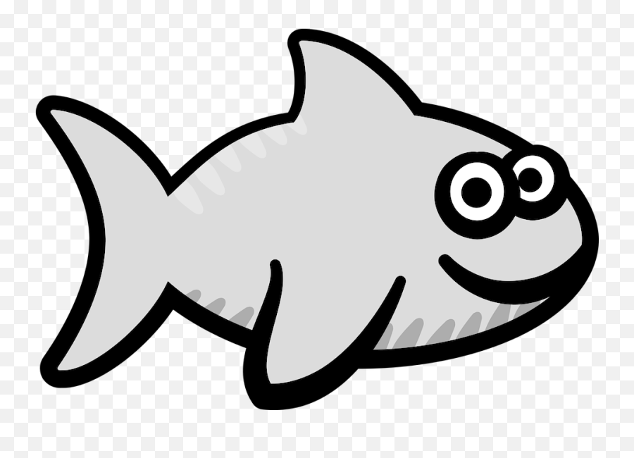 Shark Fish Cartoon - Free Vector Graphic On Pixabay Gambar Ikan Kartun Berwarna Png,Cartoon Shark Png