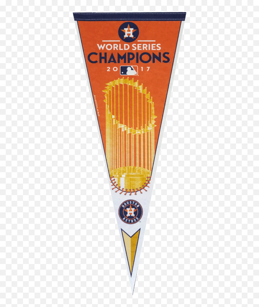2017 Mlb World Series Champions Houston Astros Pennant 12 X 30 Rico - Houston Astros Png,Houston Astros Logo Images