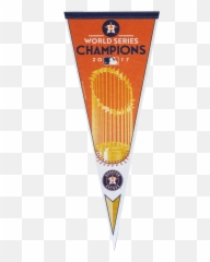 2017 Mlb World Series Champions Houston Astros Pennant 12 X 30 Rico - png