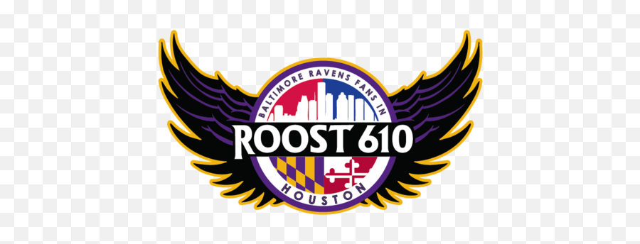 The Official Web Shop Of Roost 610 Houston Area Ravens Fans - Accipitriformes Png,Baltimore Ravens Logo Images