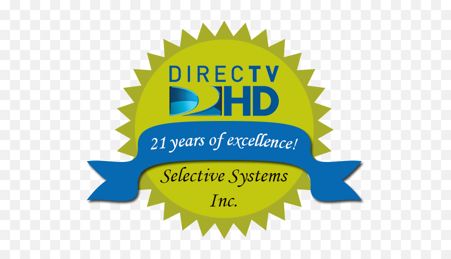 Download Directv Selective Systems 21 Years Of Excellence - Big Png,Directv Logo Png