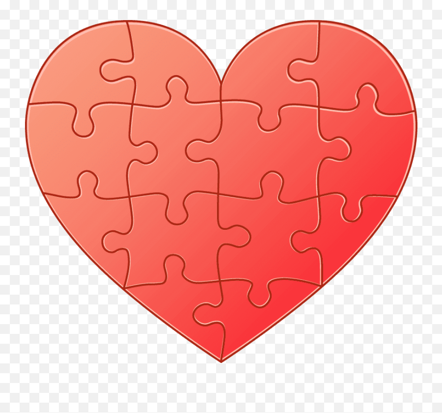 Puzzle Heart Png Clipart - Puzzle Heart Clip Art,Jigsaw Png