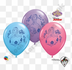 12 Inch Round Assortment Disney Sofia The First Balloon Qualatex Party Pack 6ct - Boy 1st Birthday Gif png