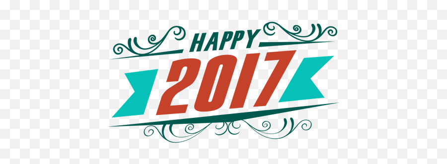 Happy 2017 New Year Badge Label - Transparent Png U0026 Svg Feliz Año Nuevo Logo Png,Happy New Year 2017 Png
