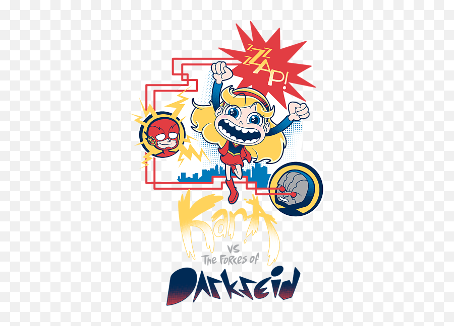 Kara Vs The Forces Of Darkseid T - Shirt Happy Png,Darkseid Png