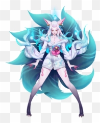 Ahri - Spirit Blossom Ahri Fanart Png,Ahri Transparent
