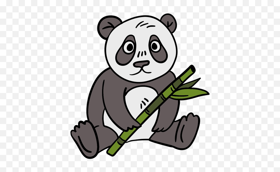 Hand Drawn Panda Bamboo - Transparent Png U0026 Svg Vector File Dibujo De Un Panda En Bambu,Panda Transparent
