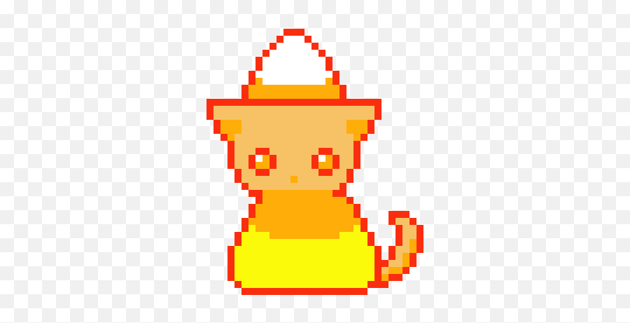 Candycorncat Pixel Art Maker - Candy Corn Pixel Art Png,Transparent Pixel Cat