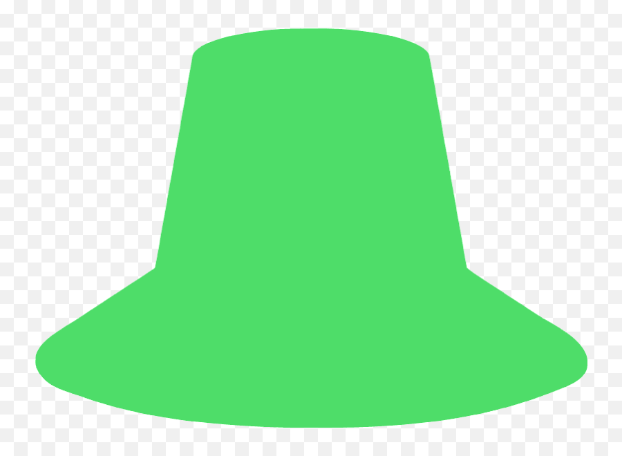 Pilgrim Hat Silhouette - Solid Png,Pilgrim Hat Transparent
