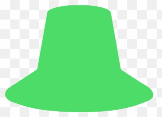 Pilgrim Hat Silhouette - Solid png