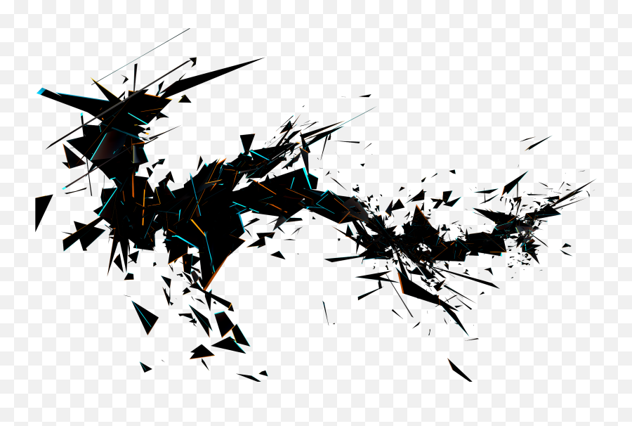 Black - Vector Abstract Black Png,Cool Effects Png