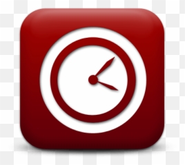 128537 - Solid Png,Red Clock Icon