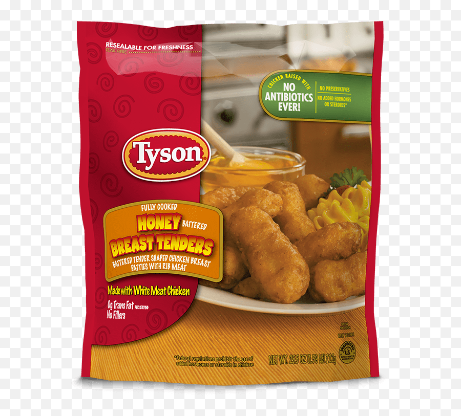 Honey Battered Chicken Tenders Tyson Brand Png Nuggets