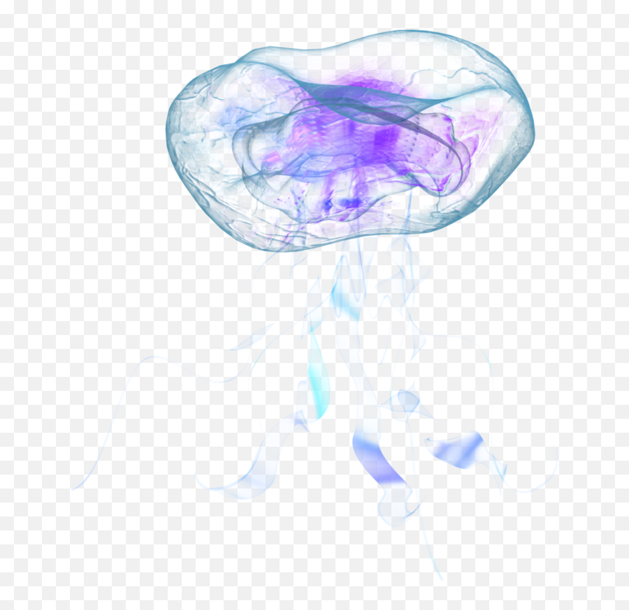 Transparent Blue Ocean Purple Aesthe - Jellyfish Png,Transparent Jellyfish
