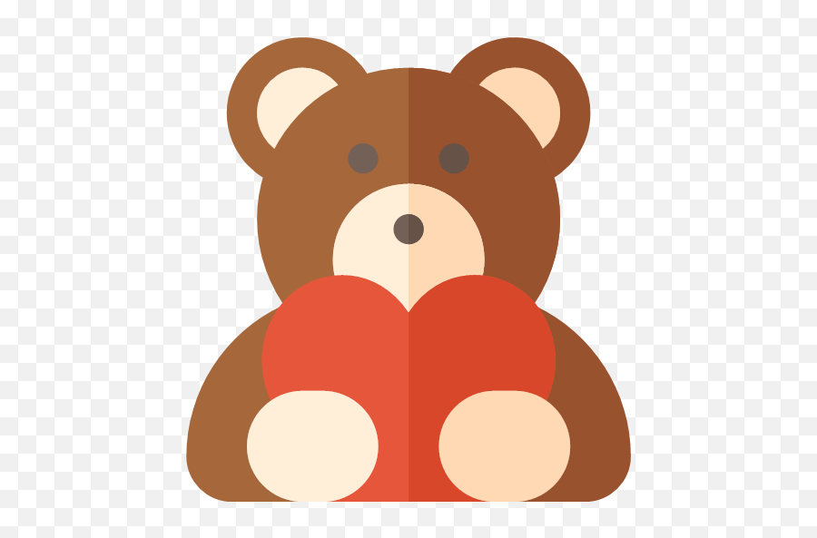 Colored Teddy Bear Icon - Valentines Day Icons 2017 Png,Teddy Bear Icon