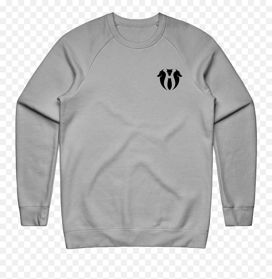 Hydra Icon Crewneck - Grey Long Sleeve Png,Icon Jacket Sizing Chart