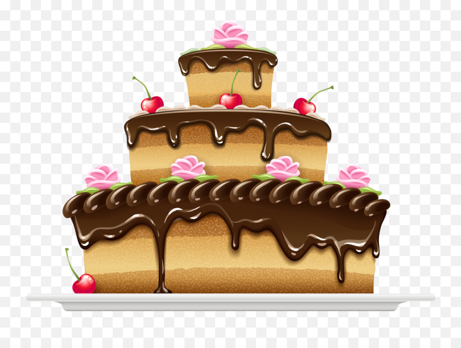 Happy Birthday Clipart Chocolate Cake - Birthday Cake Png Birthday Cake Transparent Background Png,Birthday Cake Transparent Background