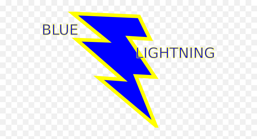 Blue And Gold Lightning Bolt Clip Art - Vector Graphic Design Png,Blue Lightning Png