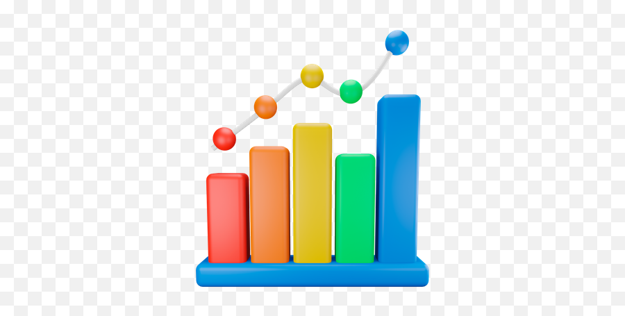 Premium Area Chart 3d Illustration Download In Png Obj Or - Statistical Graphics,Graph Icon Transparent