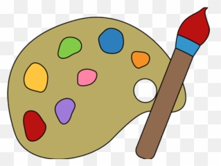 Paintbrush And Palette Clipart 4 - 600 X 421 WebComicmsNet Art Transparent Background png