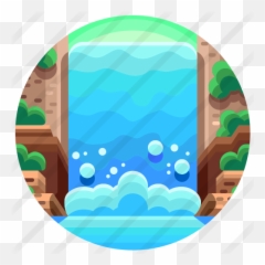 Waterfall - Free nature icons Illustration png