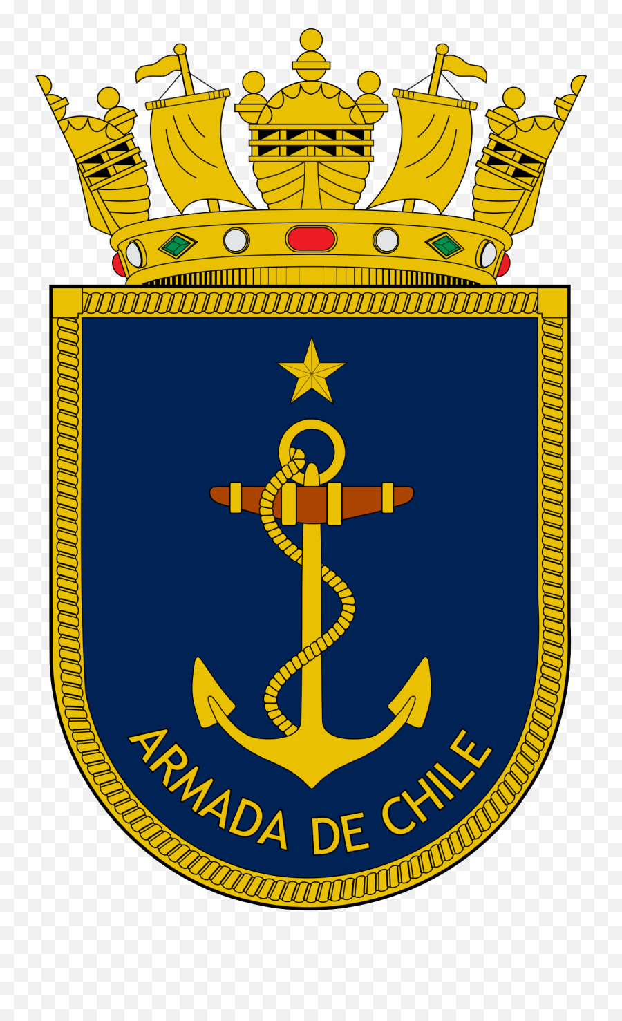 Insignia Armada De Chile - Coat Of Arms Anchor Symbols Png,Chile Png