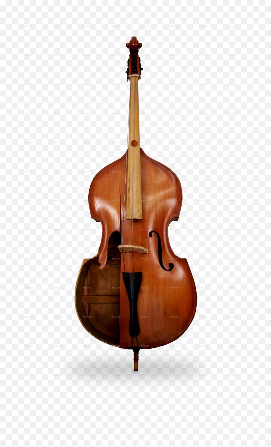 Classic Broken And Complete Isolated - Upright Bass Transparent Background Png,Bass Png