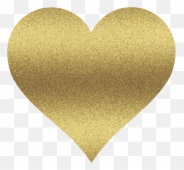 Gold Glitter Heart Png Transparent - Background