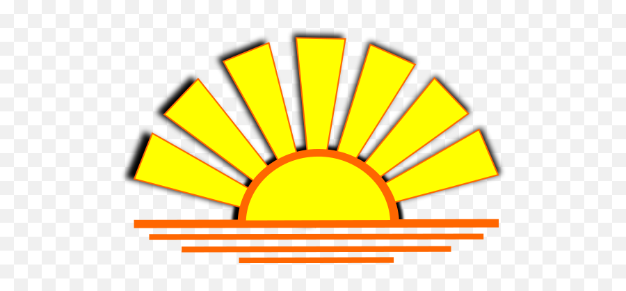 Download Sunrise Clipart Transparent - Sunset Line Clipart Png,Sunrise Transparent Background