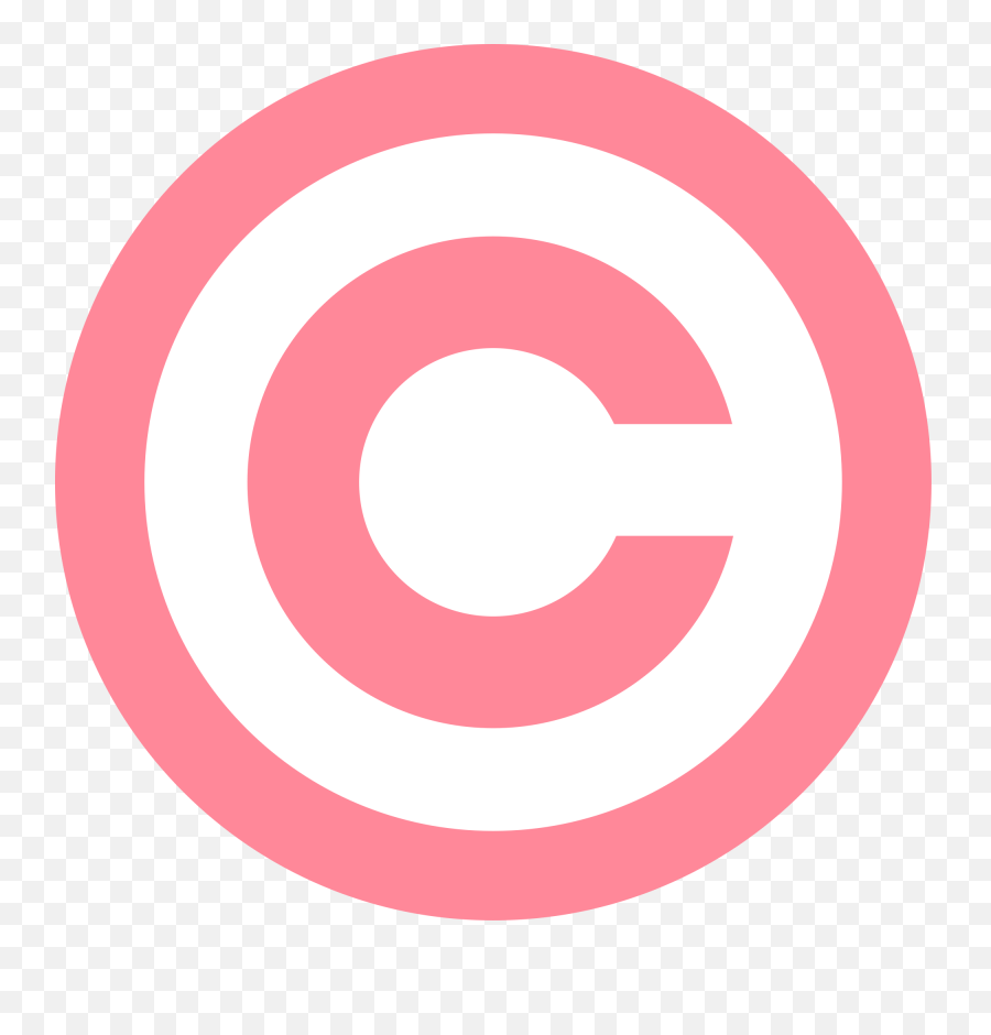 Pink Copyright - Whitechapel Station Png,Copyright Logo Text