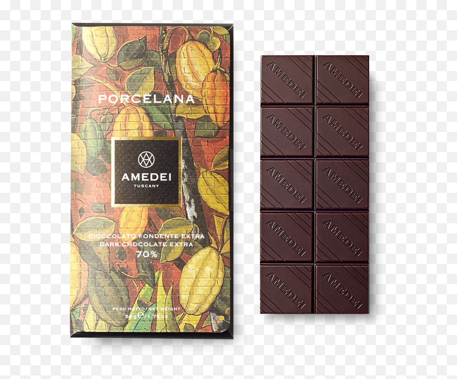 Amedei Porcelana 70 Dark Chocolate Bar World Wide Png