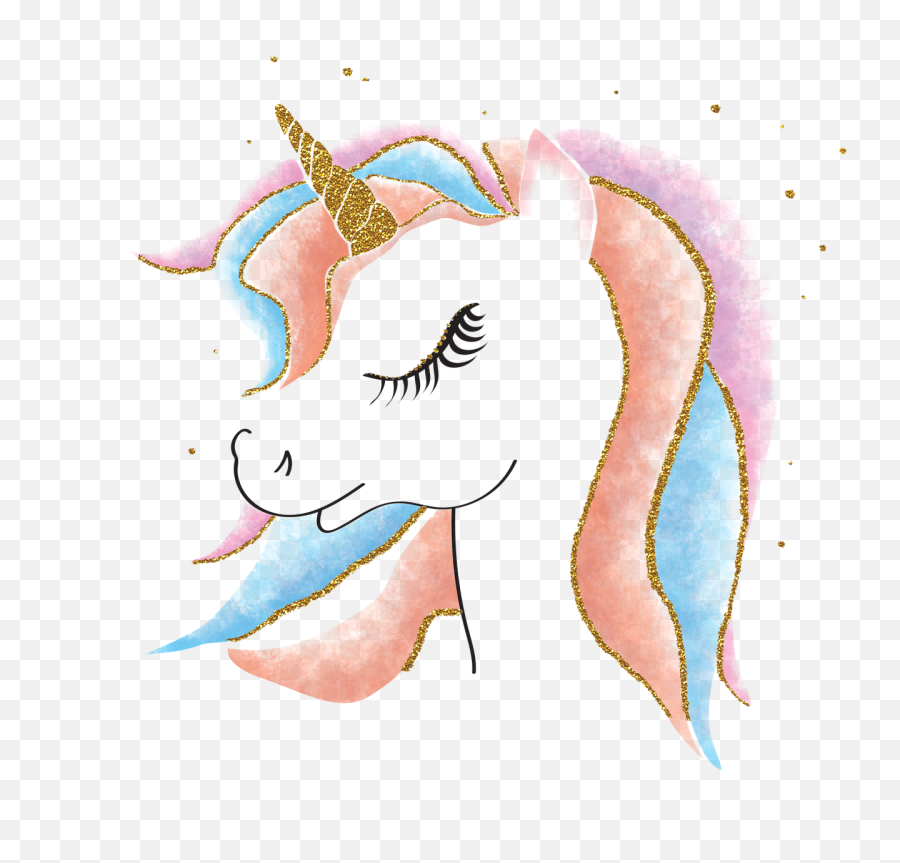 Animal Unicorn Horn - Watercolor Transparent Background Unicorn Clipart Png,Unicorn Horn Png